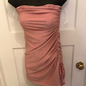 Shein Icon size 4 /small pinkish peach lined party dress new with tags